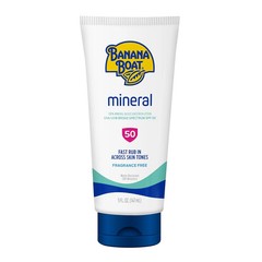 Banana Boat Mineral Sunscreen SPF 50 Lotion, 5Fl Oz | Zinc Oxide Sunscreen Lotio