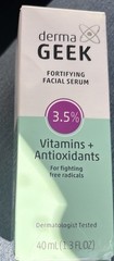 (1 Ct) Derma Geek Fortifying Facial Serum 3.5% Vitamins + Antioxidants 1.3 Oz.