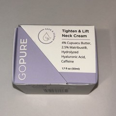 2x goPure Tighten & Lift Neck & Chest Moisturizer Cream, Firming 1.7 oz (2 Pack)