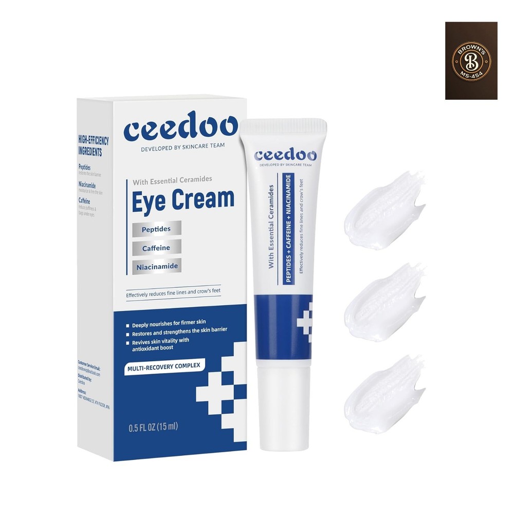Eye Cream for Wrinkles, Fine Lines & Crows Feet – With Ceramides, Peptides + …