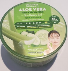 Aloe Vera Soothing Gel 95% aloe &Cucumber For Face And Body 10.58oz / 300ml