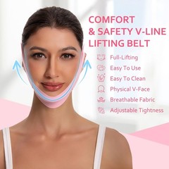 Adjustable Chin Strap Jawline Shaper & Exerciser Reusable V-Line Face Mask USA