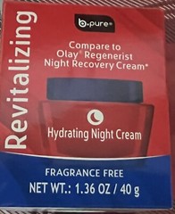 Night Recovery Face Cream / b- pure Revitalizing Hydrating Night Cream 1.36oz