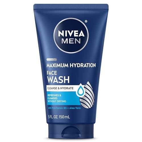 NIVEA MEN Maximum Hydration Face Wash, Face Wash with Provitamin B5 and Aloe Ver