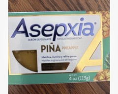 Asepxia Pineapple Exfoliating Bar Soap. Brightens Skin and Refines Pores. 4.0 Oz