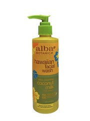 Alba Botanica Hawaiian Facial Wash Deep Cleansing Coconut Milk 8oz