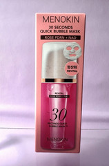 MENOKIN 30 Seconds Quick Bubble Mask Revital Rose No-Rinse 95ml Face Mask