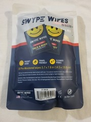 Swipe wipes Detoxifying face and body cleansing wipes 30 individually wrapped