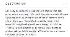 2 Full Size Tubes-LipSense OOPS! REMOVER-NEW/SEALED-On Sale+FREE SHIPPING
