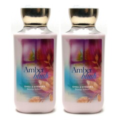 Lot of 2 – Bath and Body Works AMBER BLUSH Body Lotion 8oz FULLSIZE