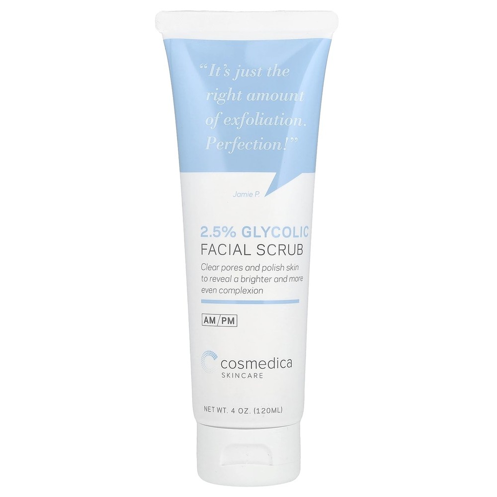 Cosmedica Glycolic Acid 2.5% Facial Scrub & Exfoliating 4 Fl Oz (Pack of 1)