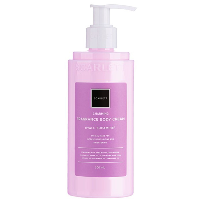Whitening Body Cream Charming Hyalu Shea Brightening Black Spots SCARLETT 300ml