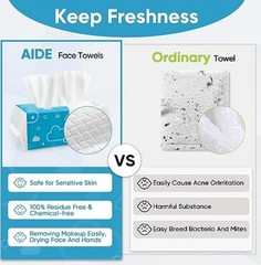 AlDEA Face Towels Disposable-600Ct, Clean Facial Towels, Face Towelettes…..258