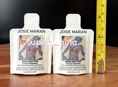 2x Josie Maran TOPLESS TANGERINE Body Butter NEW Deluxe Sample 0.5 fl.oz