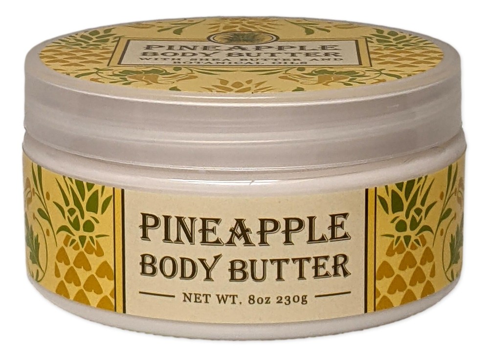 Greenwich Bay PINEAPPLE Body Butter with Shea Butter, 8 oz.