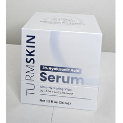 TURMSKIN 3% Hyaluronic Acid Hydrating Face Serum Moisturizer 1.2 fl oz