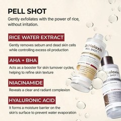 2 SETS–NEW Dr. Melaxin Peel Shot 3-Piece Exfoliant Set Rice&Black Rice Skincare