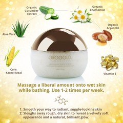 Orogold White Gold 24K Classic Body Scrub Exfoliator 275 g/9.7 oz.