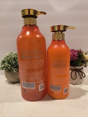 2pcs. Final Glow Half-C Exfoliating Shower Gel 1000ml & Face & Body Milk Lotion