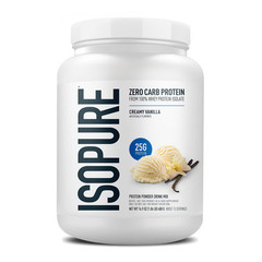 IsoPure Zero Carb Protein Creamy Vanilla High Quality GMO Free Workout 1lb NEW