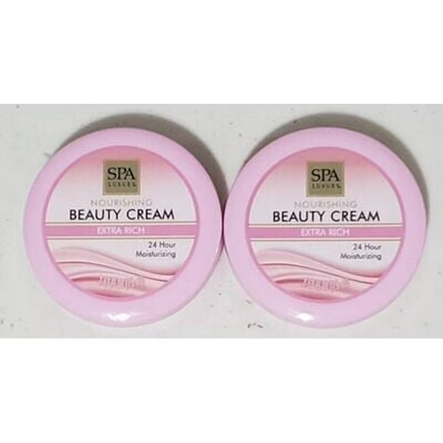 SET OF 2 SPA Luxury Nourishing Beauty Cream Extras Rich 2.53oz
