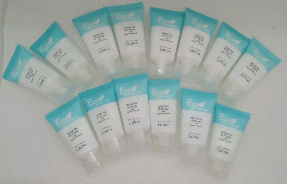 Lot of 14 ECO Botanics LOTION White Tea & Honey Organic Olive Oil Travel Size
