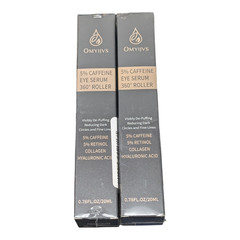2 X 5% Caffeine Eye Serum Under Eye Roller Anti-Aging Dark Circles EXP 01/28