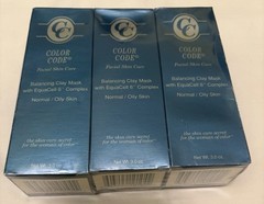 Color Code Facial Skin Care Balancing Clay Mask Equacell 6 Normal/Oily 3 Pack