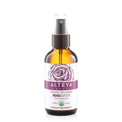 Alteya Organics Rose Water USDA Certified Organic 4 Fl Oz (Pack of 1), Clear
