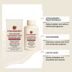 Skin Strawberry Resurfacing Moisturizer Soothing Cream Nourishing Repair Face
