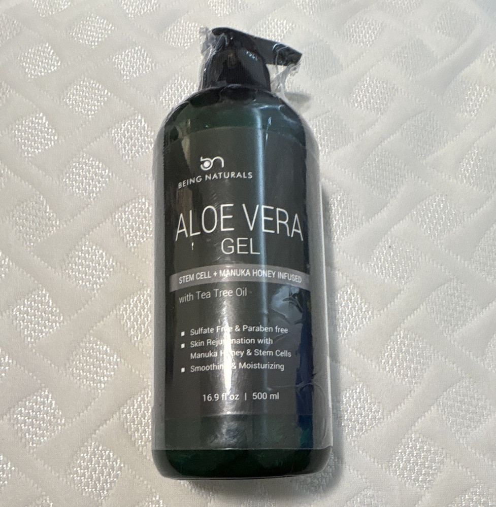 Being Naturals Aloe Vera Gel Stem Cell + Manuka Honey Tea Tree 16.9 fl oz