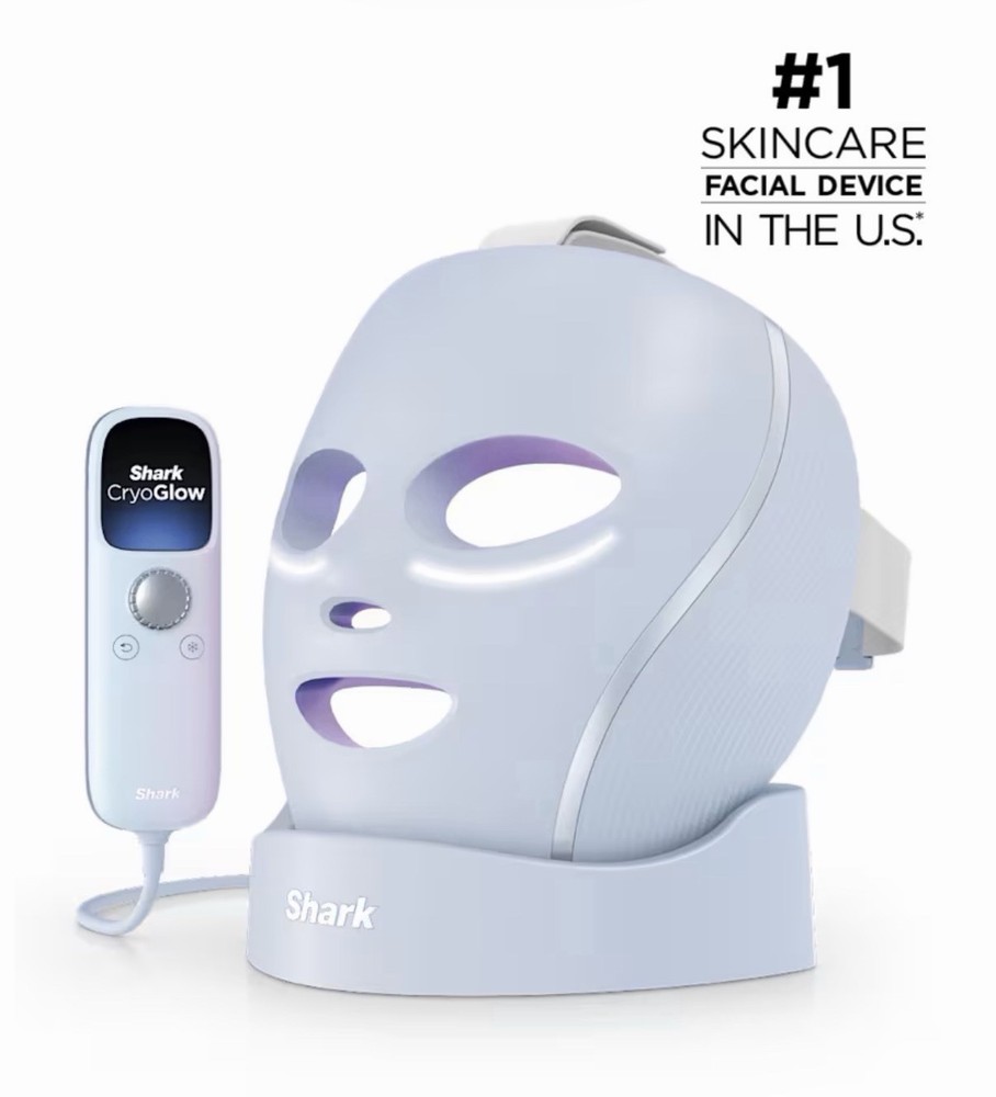 Shark CryoGlow LED Beauty Skin Clearing Red Light Face Mask FW322