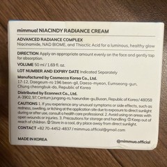 mimmua NIACINDY Radiance Cream 50 mI/ 1.69 11,0z 10% Niacinamide Exp: 03/2028