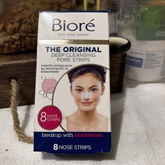 Biore Deep Cleansing Pore Strips 10 Count Blackhead Remover for Nose Oily Skin