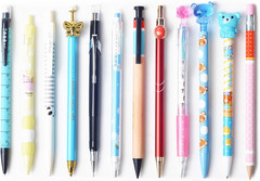 12 Pcs Mechanical Pencils Set 0.7mm or 0.5mm Medium Point, Cute Cartoon Favor, 1