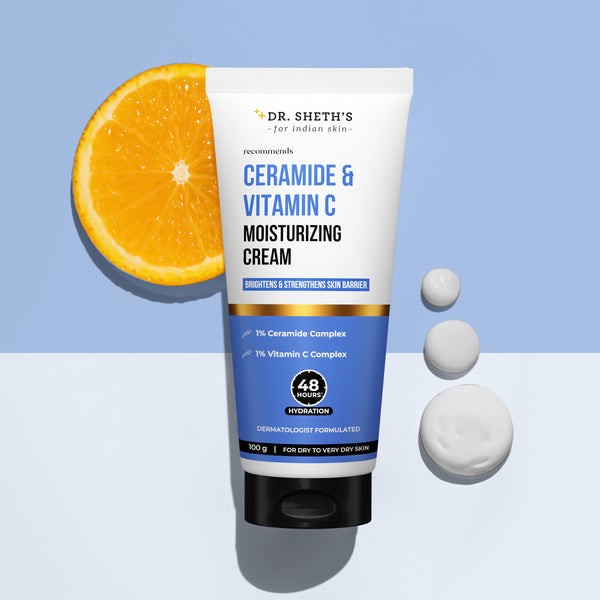 Dr. Sheth&rsquo;s Ceramide & Vitamin C | Moisturizing Face Cream Barrier Repair | 100g