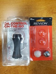 2 Pk: Revlon Oil-Absorbing Roller Oil Control On The Go + Roller Refill Pack E9E