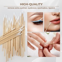 800Pcs Pointed Cotton Swabs in Storage Box – Precision 800PCS, white