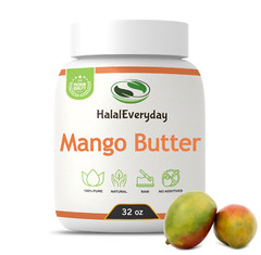 Mango Butter Raw 2 lb. – 100% Pure Natural Organic Unrefined Body Skin Hair Jar