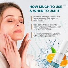 1-3pc Total Package Serum, All-In-One Vitamin C, Hyaluronic Acid, Peptides Serum