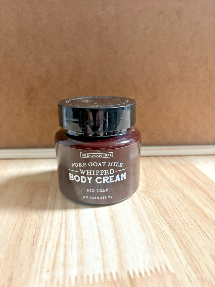 Beekman 1802 Fig Leaf Pure Goat Milk Whipped Body Cream 8 oz – Open Container