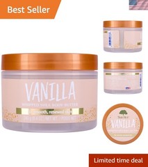 Indulge in Vanilla Whipped Shea Body Butter – Long-lasting 8.4 oz Moisturizer