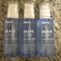 Hero. Brave Body Once -over Toner 5.07 fl oz Daily Use ***3 BOTTLES***