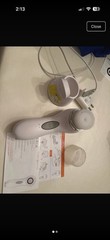 Facial Cleanser 3 Speed with 2 brushes Electric Clarisonic Mia White