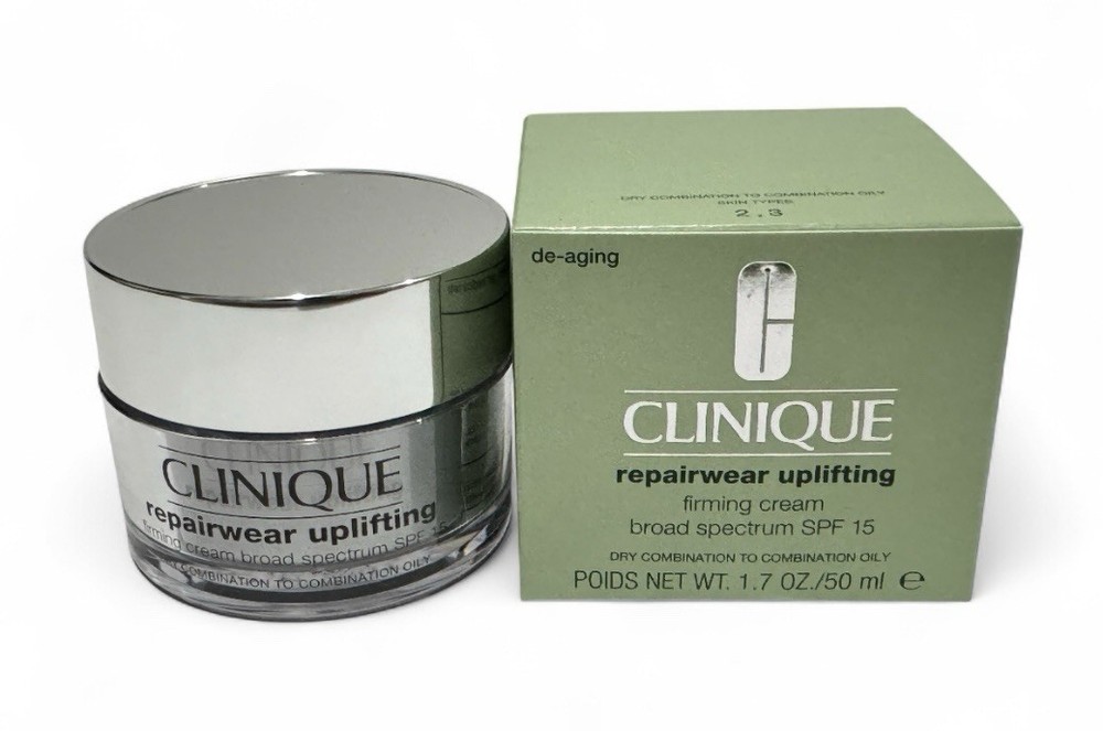 Clinique Repairwear Uplifting Firming Cream SPF 15 1.7oz Dry To Oily Comb. NIB