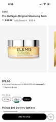 Elemis Pro-Collagen Hydrating Cleansing Balm Padina Pavonica 3.5 oz