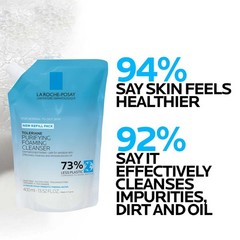 Oil-Free Foaming Facial Cleanser with Niacinamide & Ceramides, Pore Cleanser for
