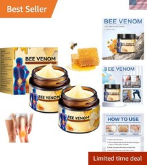 Moisturizing 2PCS Bee Venom Cream Set – Natural Unscented Gel for Beautiful Skin