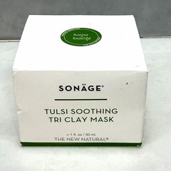 SONAGE Tulsi Soothing Tri Clay Face Mask Full Size 30 ml Vegan Cruelty Free