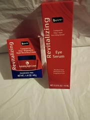 b·pure Revitalizing Eye Serum 0.5 fl oz & Night Cream 1.41 oz Fragrance-Free